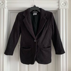 Black wool blazer